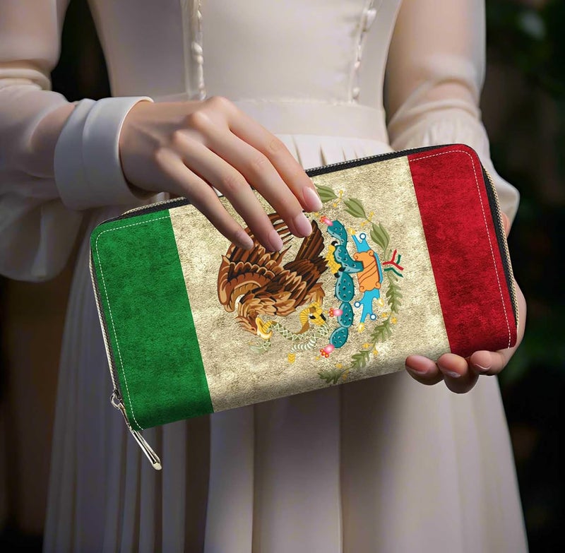 FQTBCEARI Hummingbird Flower Print Women Large Capacity Wallet PU Leather Zipper Clutch Purse for Smart Phone/Card/Coin/Cash - Image 5